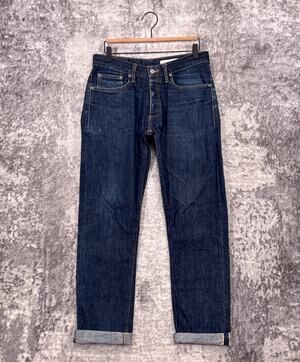 Gustin Slim Fit Jeans 32 x 30 Mens Raw Selvedge Denim
